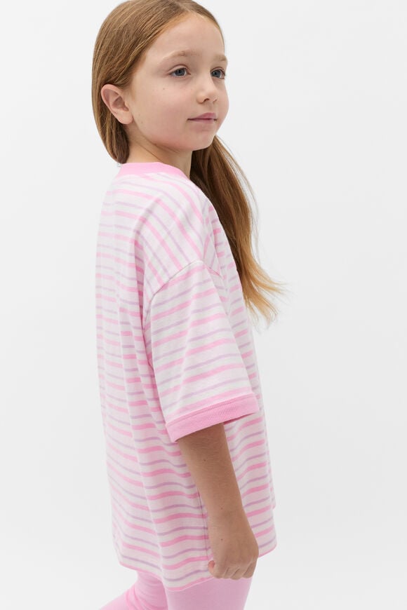 Stripe Logo Tee  Multi  hi-res