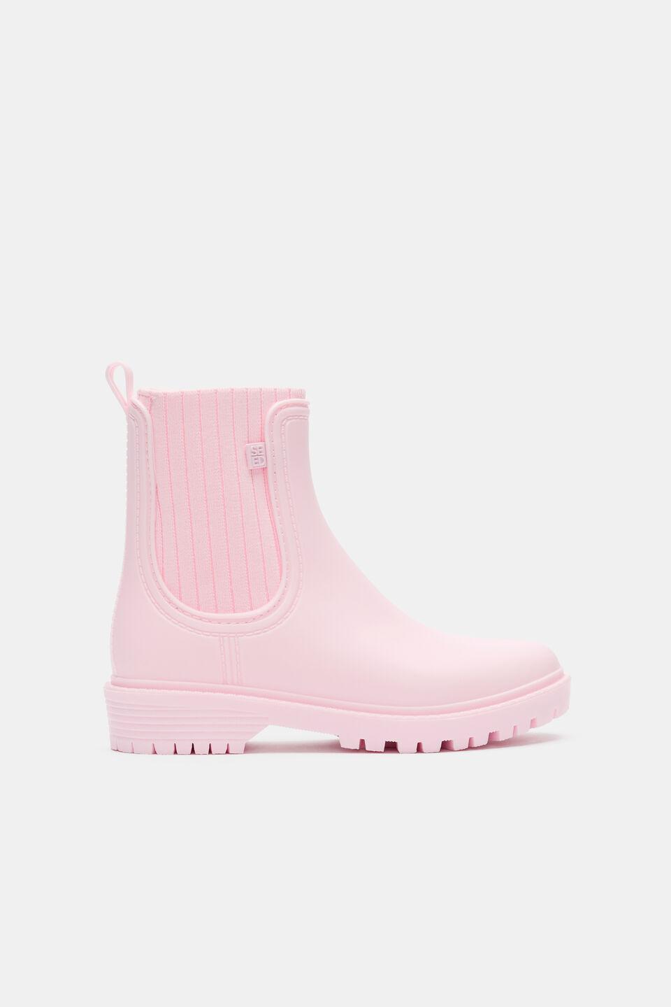 Rib Gusset Gumboot  Pink Lemonade