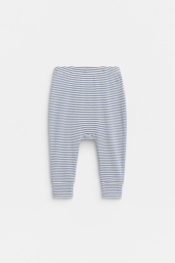 Core Rib Logo Legging  Navy Stripe  hi-res