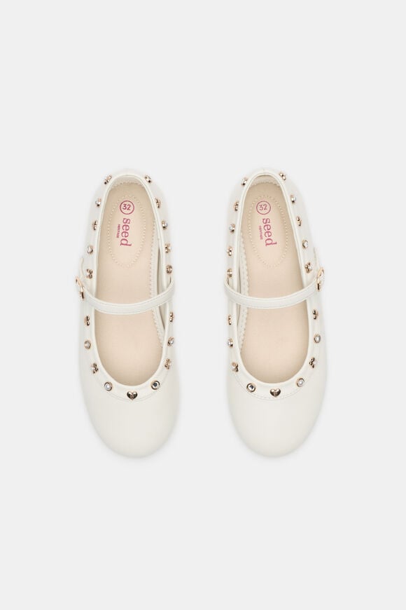 Stud Detail Ballet  Classic Cream  hi-res
