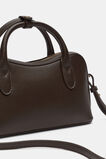 Curved Mini Crossbody Bag  Chocolate  hi-res