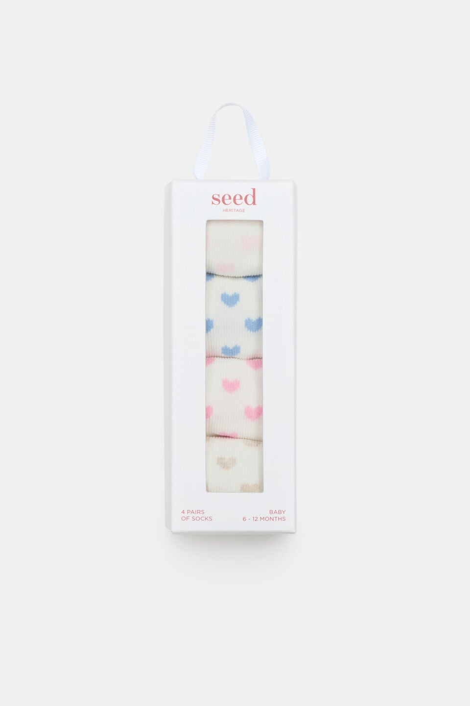 Baby Hearts Sock 4 Pack  Multi