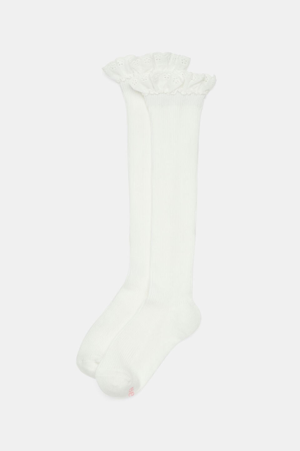 Knee High Frill Sock  Vanilla