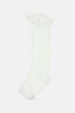 Knee High Frill Sock  Vanilla  hi-res