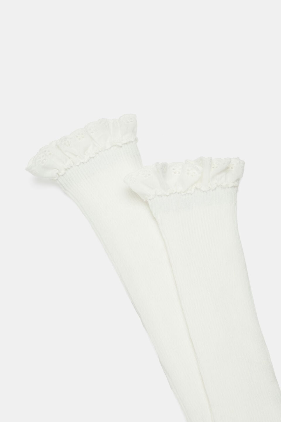 Knee High Frill Sock  Vanilla