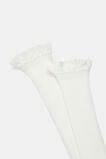Knee High Frill Sock  Vanilla  hi-res