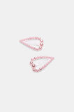Pearl Heart Snaps  Candy Pink  hi-res