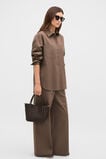 Textured Cotton Shirt  Chestnut  hi-res