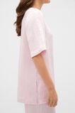 Crinkled Satin Longline Tee  Primrose  hi-res