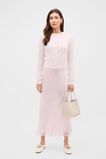 Crinkled Satin Lace Detail Skirt  Primrose  hi-res