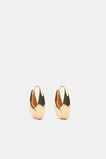 Sculptural Teardrop Hoop  Gold  hi-res