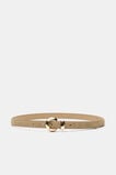 Tessa Round Buckle Belt  Cashew Suede  hi-res