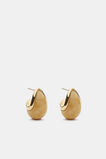 Round Resin Earring  Sandstone  hi-res