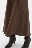 Satin Midi Skirt  Chestnut  hi-res