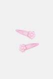 Flower Resin Snaps  Candy Pink  hi-res