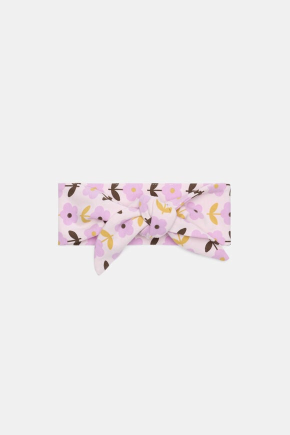 Floral Fabric Headband  Pink Lemonade  hi-res