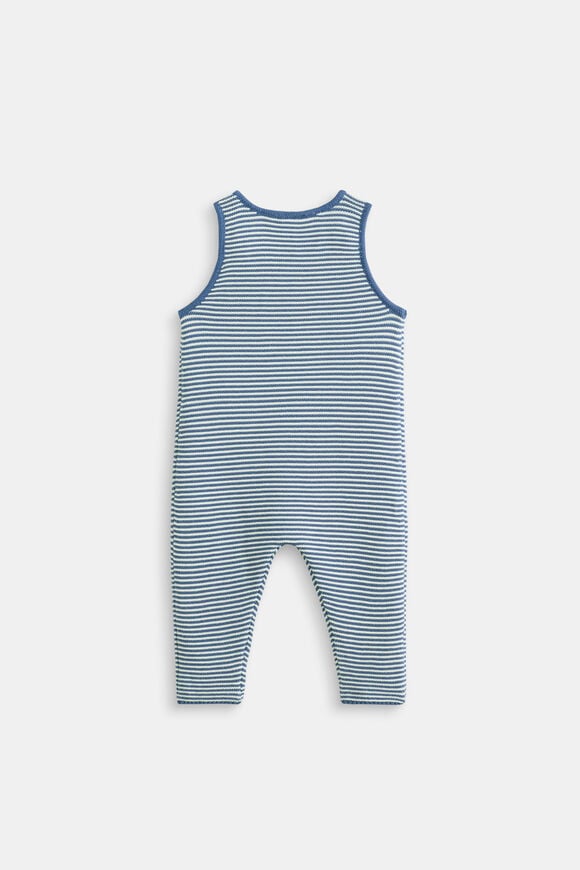 Logo Knit Overall  Navy Stripe  hi-res