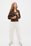 Square Neck Logo Tank  Chocolate  hi-res