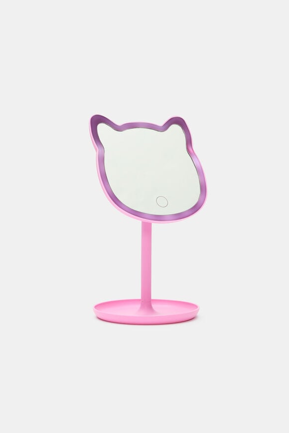 Light Up Cat Mirror  Pink  hi-res