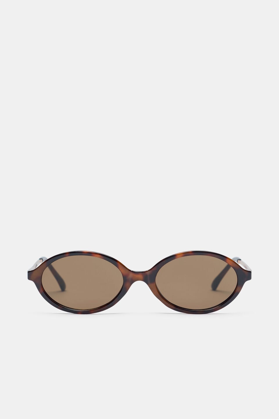 Sabrina Oval Sunglasses  Dark Tort
