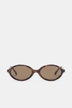 Sabrina Oval Sunglasses  Dark Tort  hi-res