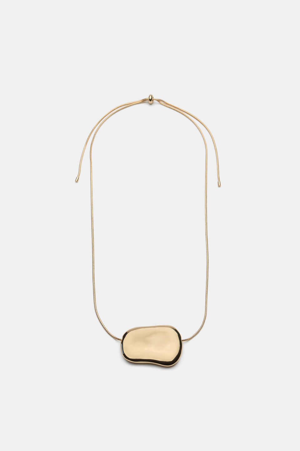 Adjustable Pendant Necklace  Gold
