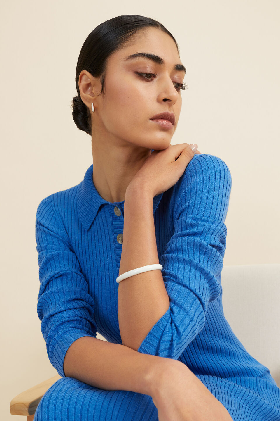 Enamel Cuff  Oat