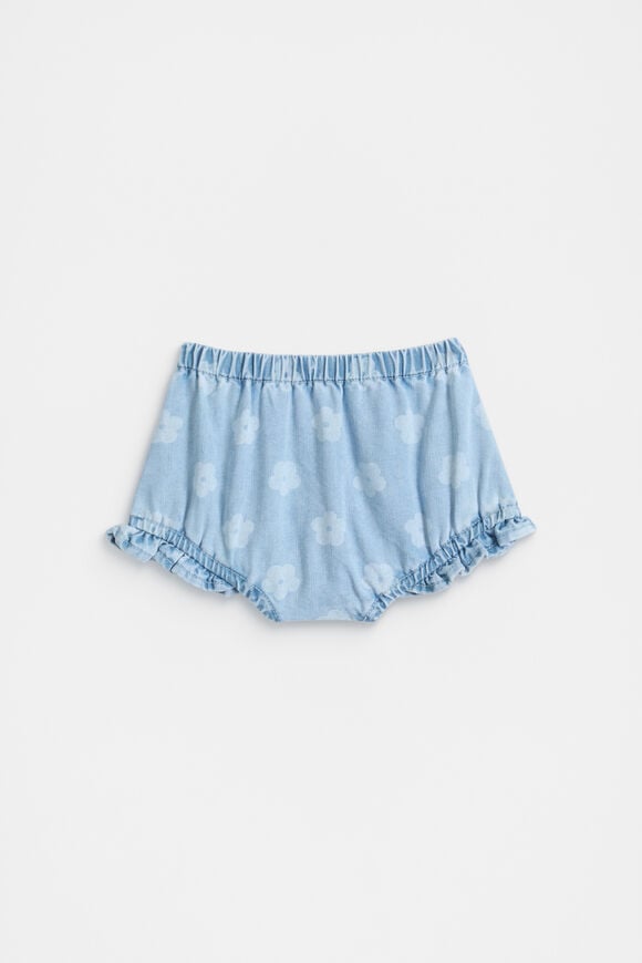 Floral Denim Bloomer  Light Wash  hi-res