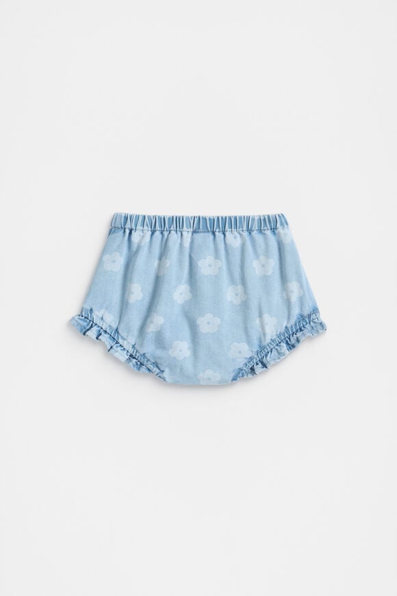 Floral Denim Bloomer  Light Wash  hi-res