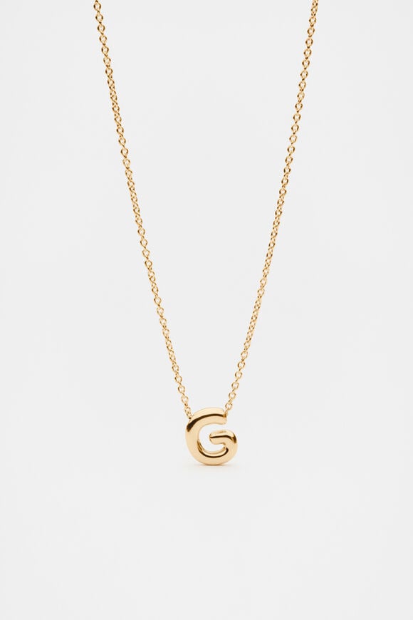 Bubble Letter Necklace  G  hi-res