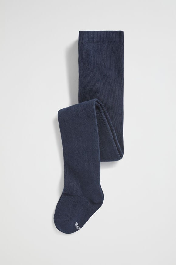 Rib Full Length Tight  Navy  hi-res