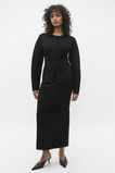 Crepe Rib Pencil Skirt  Black  hi-res