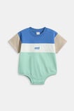 Spliced Logo Romper  Multi  hi-res