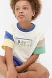 Panelled Logo Tee  Classic Cream  hi-res