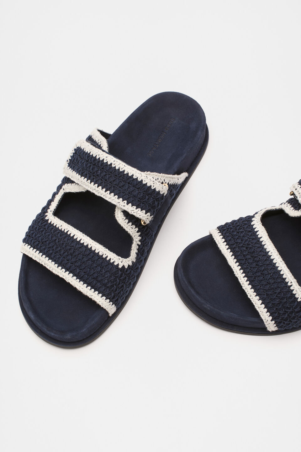 Ella Crochet Slide  Midnight Sky