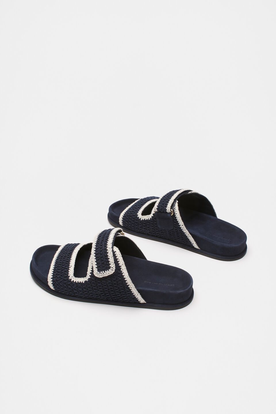 Ella Crochet Slide  Midnight Sky