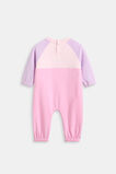 Sporty Spliced Logo Romper  Multi  hi-res