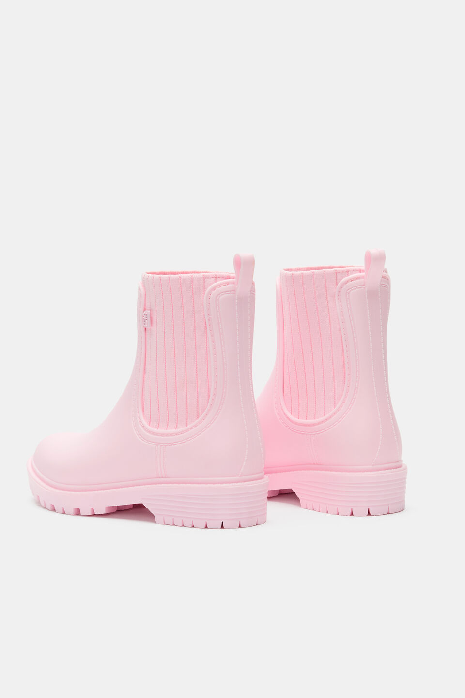 Rib Gusset Gumboot  Pink Lemonade