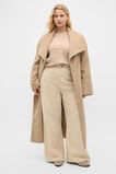 Merino Button Up Knit Cardigan  Sandstone Marle  hi-res