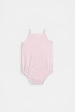 Terry Flower Romper  Berry  hi-res