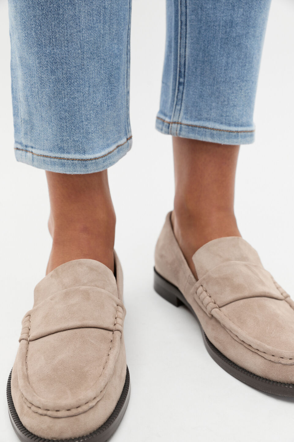 Kyla Loafer  Cookie Suede