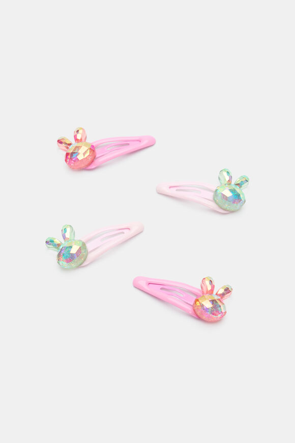 Mini Facet Bunny Snaps  Candy Pink  hi-res