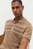 Blanket Stitch Kn Polo  Nougat  hi-res