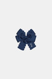 Grosgrain Initial Bow Duck Clip  E  hi-res