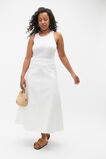 Denim Flare Midi Panel Skirt  Cloud Cream  hi-res