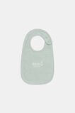 Core Logo Dribble Bib  Sage Stripe  hi-res