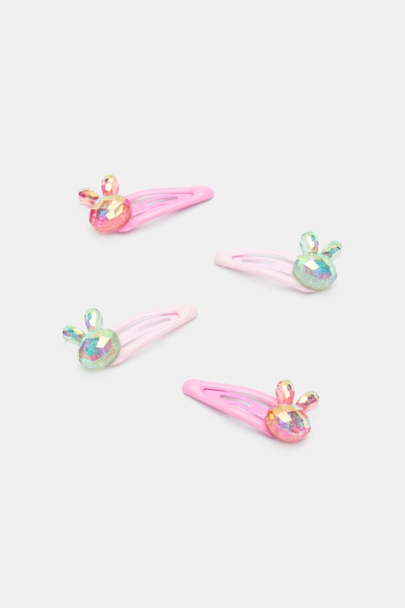 Mini Facet Bunny Snaps  Candy Pink  hi-res