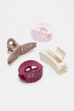 Curved Hair Claw Pack  Sangria  hi-res