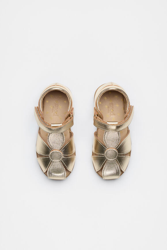 Flower Cage Sandal  Gold  hi-res