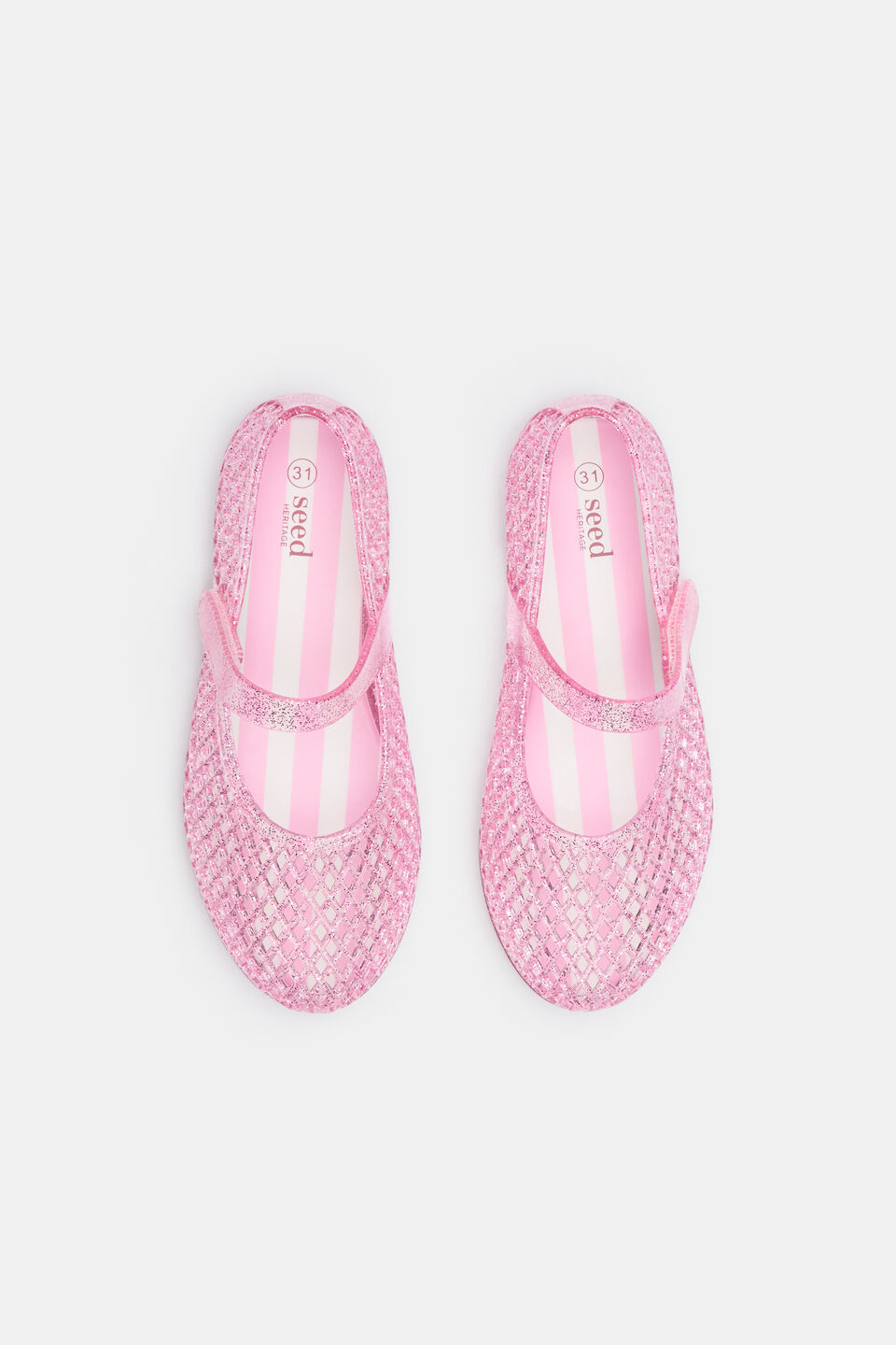 Cage Jelly Ballet  Pink Glitter